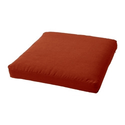 Декоративная подушка на стул модель 1 квадратная Винный