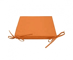 Декоративная подушка на сиденье с завязками модель 2 квадратная Медовый