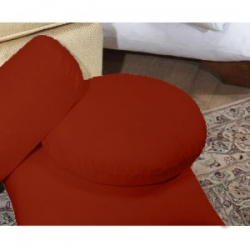 Декоративная круглая подушка модель 3 Винный