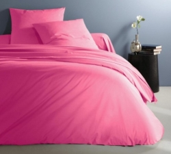 Белье постельное Премиум Сатин Розовый Барби